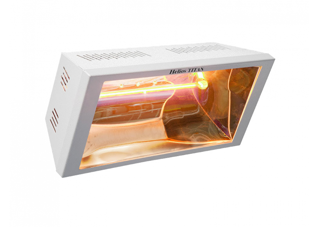 Infrared radiant heater Helios TITAN EHT1 1,5kW IP25, white, singlephase
